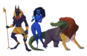 Egyptian Gods - Dieux Egyptiens Character design