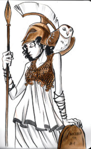 Inktober 2019 - Greek Goddess Feast - Day 01