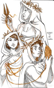 Inktober 2019 - Greek Goddess Feast - Day 03