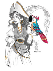 Inktober2017 - 31 Pirates - Day 06