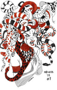 Inktober 2019 - Greek Goddess Feast - Day 07