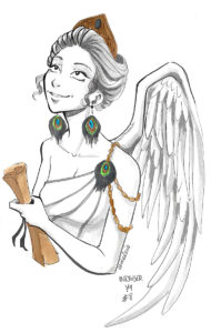 Inktober 2019 - Greek Goddess Feast - Day 08