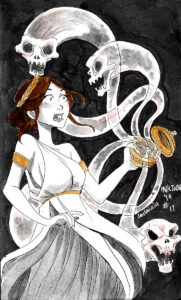 Inktober 2019 - Greek Goddess Feast - Day 11