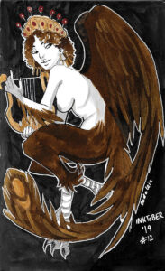 Inktober 2019 - Greek Goddess Feast - Day 12