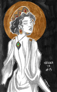Inktober 2019 - Greek Goddess Feast - Day 13