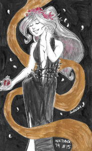 Inktober 2019 - Greek Goddess Feast - Day 15