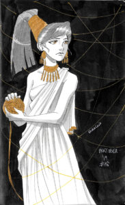 Inktober 2019 - Greek Goddess Feast - Day 16