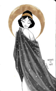 Inktober 2019 - Greek Goddess Feast - Day 17