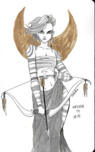 Inktober 2019 - Greek Goddess Feast - Day 18