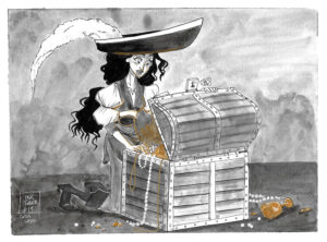 Inktober2017 - 31 Pirates - Day 19