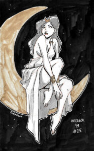 Inktober 2019 - Greek Goddess Feast - Day 25