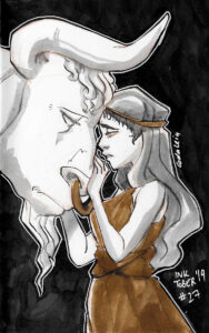 Inktober 2019 - Greek Goddess Feast - Day 27