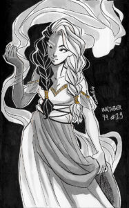 Inktober 2019 - Greek Goddess Feast - Day 29