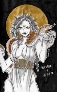 Inktober 2019 - Greek Goddess Feast - Day 31