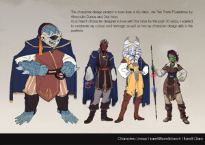 PORTFOLIO The Three musketeers starwars - line up